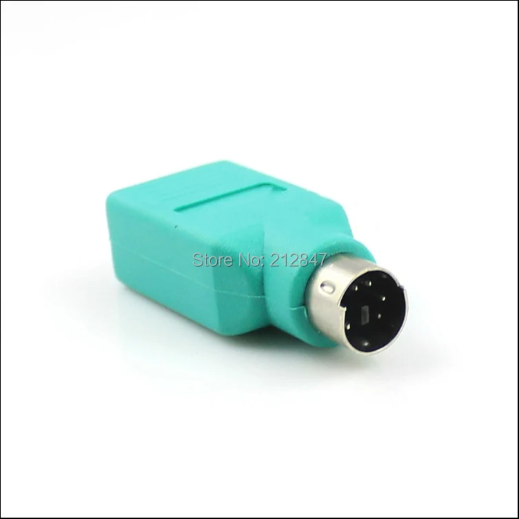 2pcs Mouse Keyboard PS2 to USB Female Adapter Converter A