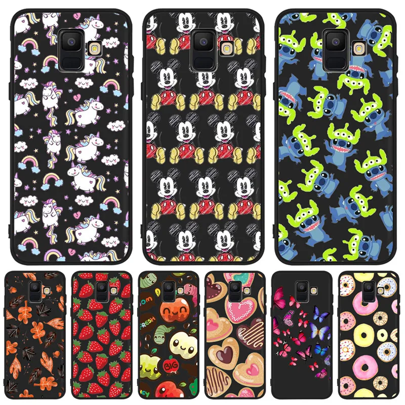 

Mickey Stitch Totoro DIY Luxury For Samsung Galaxy A9 A8 A7 A6 A5 A3 J3 J4 J5 J6 J8 Plus 2017 2018 phone Case Cover Coque Etui