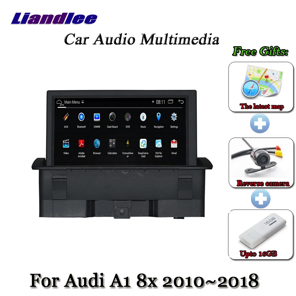 Liandleeавтомобильный Android Системы для Audi A1 8X 2010~ с магнитола с AUX ТВ BT DVD Carplay gps-навигатор BT Экран мультимедиа