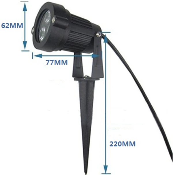 

LED Flood Light 3w High Power Outdoor Garden Spot Lamp AC85~265V Pure white Warm white
