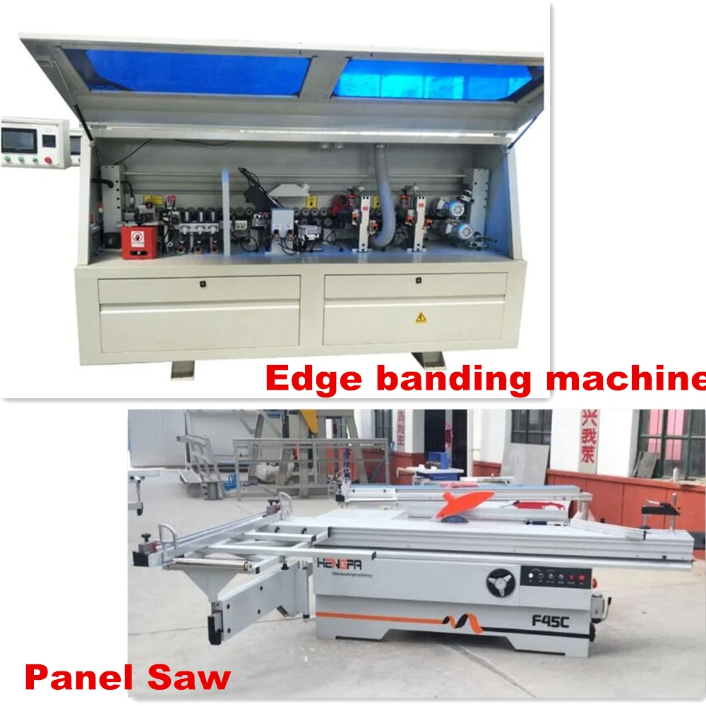 Big promotion sliding table panel saw and full auto edge banding machine for sale Big promotion sliding table panel saw and full auto edge banding machine for sale
