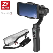 Zhiyun гладкой Q ручной 3 оси Gimbal стабилизатор Пульт дистанционного Управления селфи свет для смартфонов iPhone 7 P 6 S 6 Plus Samsung S7 S6