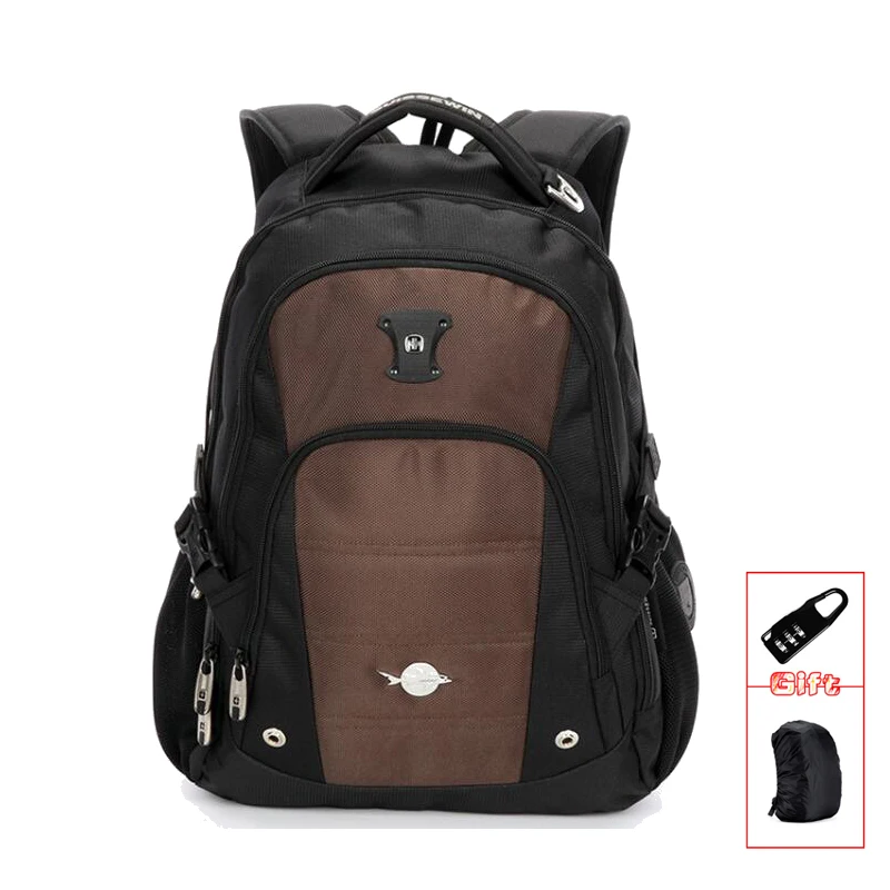 Suissewin Real New Printing Backpack Laptop Backpack Large Capacity