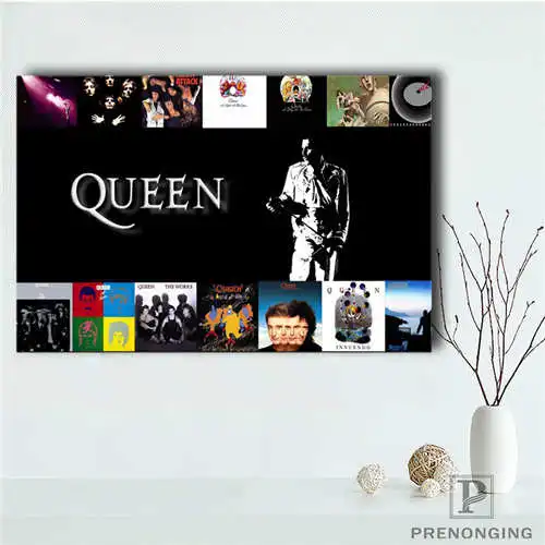 Изготовленный На Заказ queen band (2) @ Печатный постер тканевый настенное искусство