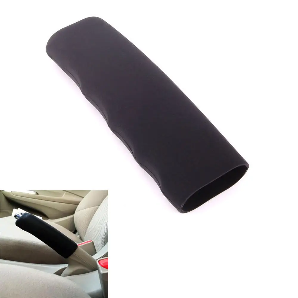 Universal Car Auto Anti Slip Soft Silicone E-Brake Handle Sleeve Cover Hand Parking Brake Cover Boot E-Brake Grip Sleeve Protector