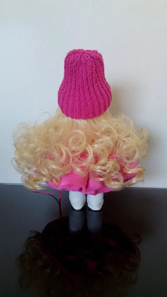 15 см высокая температура большая волна ручной работы ткань куклы парики diy Texitle куклы кудрявые волосы