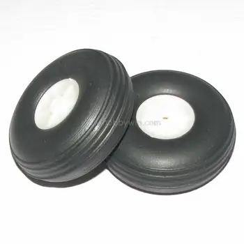 

3.25in D83x3.6xH28mm Ultra Light and High Flexibility Rubber PU Wheel & Plastic Hub RC scale model airplane parts