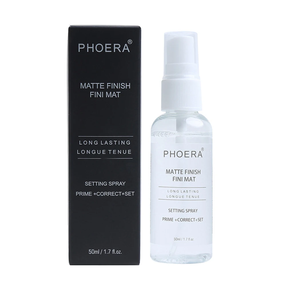 PHOERA50ml макияж установка спрей увлажняющий прочный основа фиксатор матовая отделка Установка спрей cosmeticfoundation spraytslm2 - Цвет: 50ml