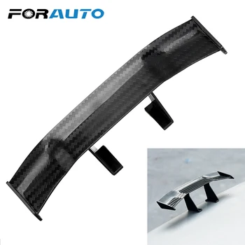 

FORAUTO Car Mini Tail Spoiler Wing Carbon Fiber Tail Decoration Stability Without Perforation Vehicle Auto Replacement Universal