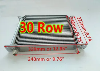 

FOR Silver Universal Mocal style 30 Row Engine Transmission 10-AN AN10 Oil Cooler oilcooler