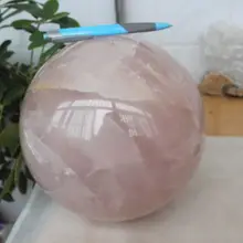 Ddh001159 ПРИРОДНЫЙ РОЗОВЫЙ КВАРЦ ХРУСТАЛЬНЫЙ ШАР BALL ИСЦЕЛЕНИЕ