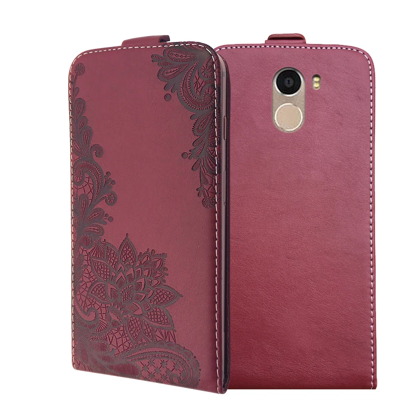 

3D Stereo Embossing lace flower butterfly flip up and down leather phone bag cover case for Wileyfox Swift 2 X