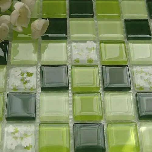 Online kaufen groÃhandel grün glas mosaik fliesen aus china ...