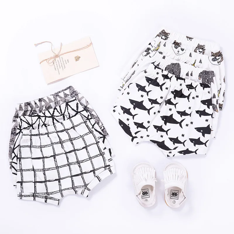 

1-4 years boys shorts print shark harem shorts TN9012201