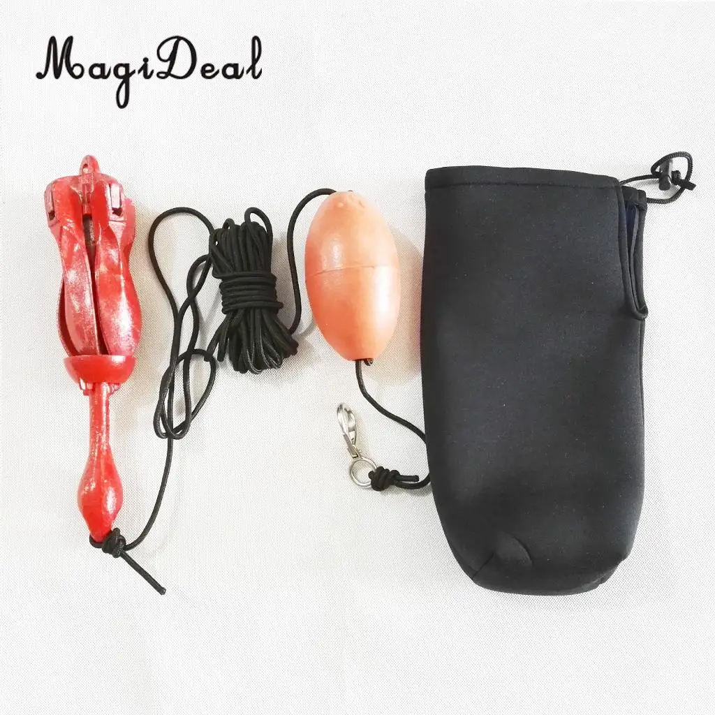 MagiDeal Portable Folding Anchor Buoy Kit For Canoes Kayaks Boats Sailboats Jet Skis