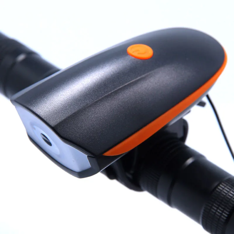 2 IN 1 LED Bike Light With electric Bell trembler buzzers horn switch Cycling Bicycle Lamp Battery Built-in USB Charging