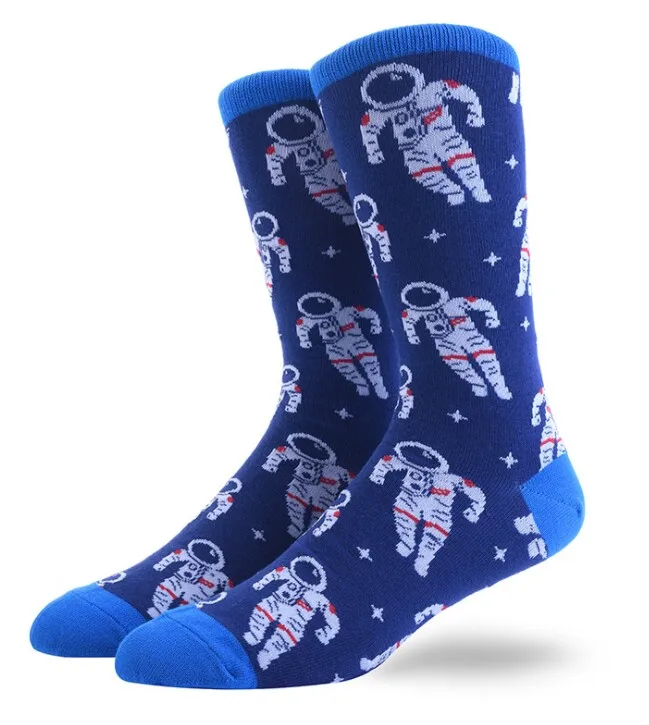 Мужские смешное искусство красочные продукты новые носки Мода Полный хлопок Счастливый унисекс sox милые носки Рождественский подарок sokken calcetines - Цвет: AA333