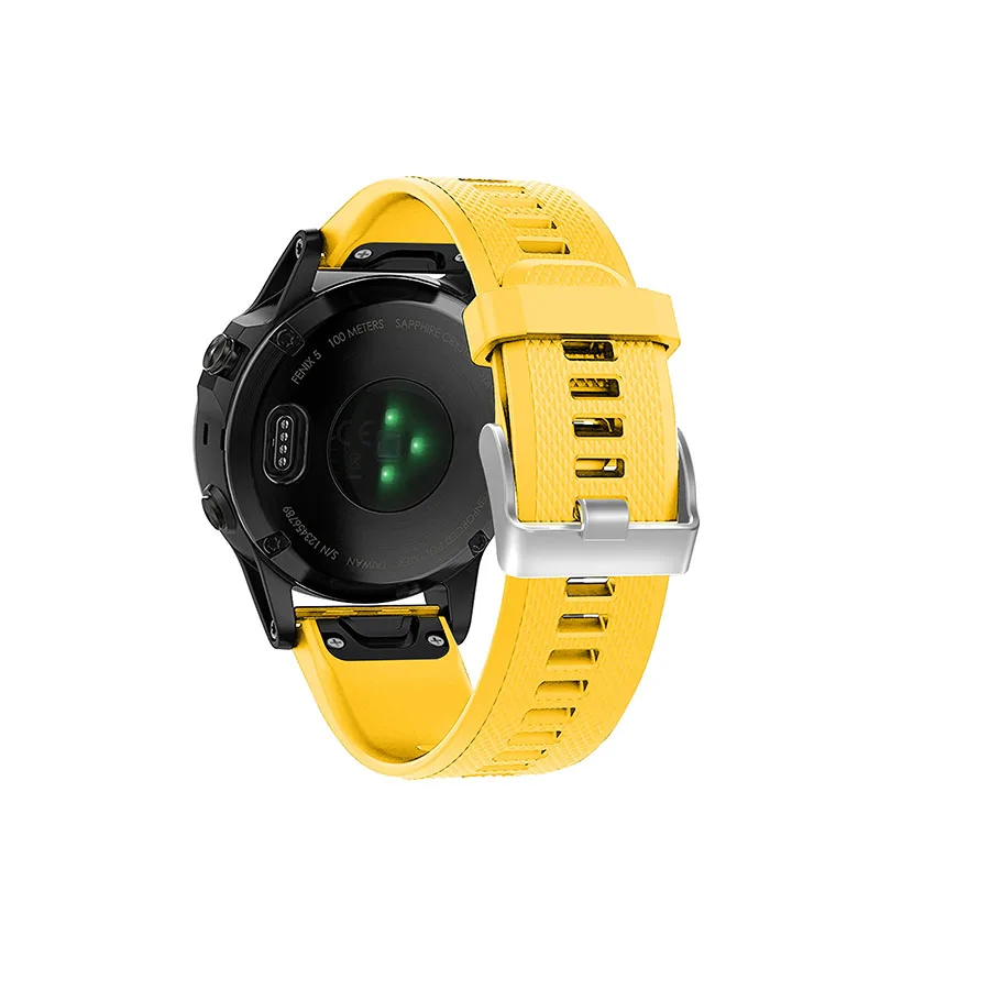 Yellow Силиконовый спортивный ремешок для Garmin Forerunner 945 935 смарт-ремешок для часов Quick Release Easyfit сменный ремешок на запястье ремень - Цвет ремешка: Yellow