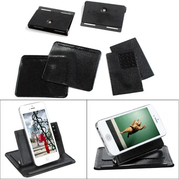 2-x-90-Degree-Silicone-Mat-Anti-Slip-Pad-GPS-Navigation-Bracket-Holder-GPS-PDA-Phone