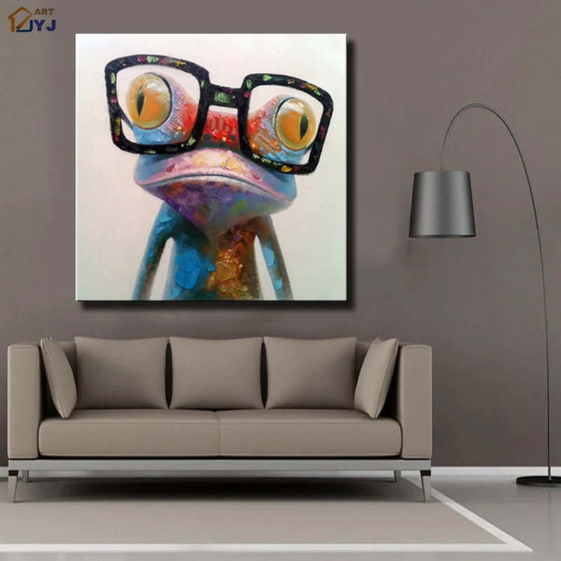 Aliexpress com Buy Unframed Frog Cartoon  Wall  Art  