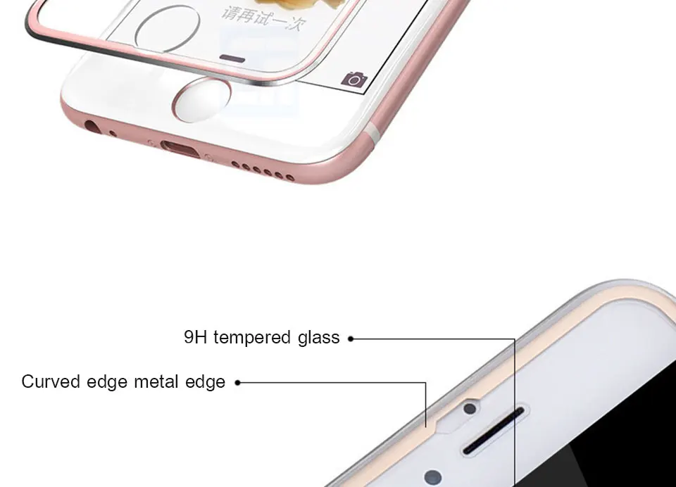 DCR 3D изогнутый край сплав закаленное стекло полное покрытие для iPhone X 8 плюс защитная пленка протектор экрана для iPhone 6 6s 7 plus
