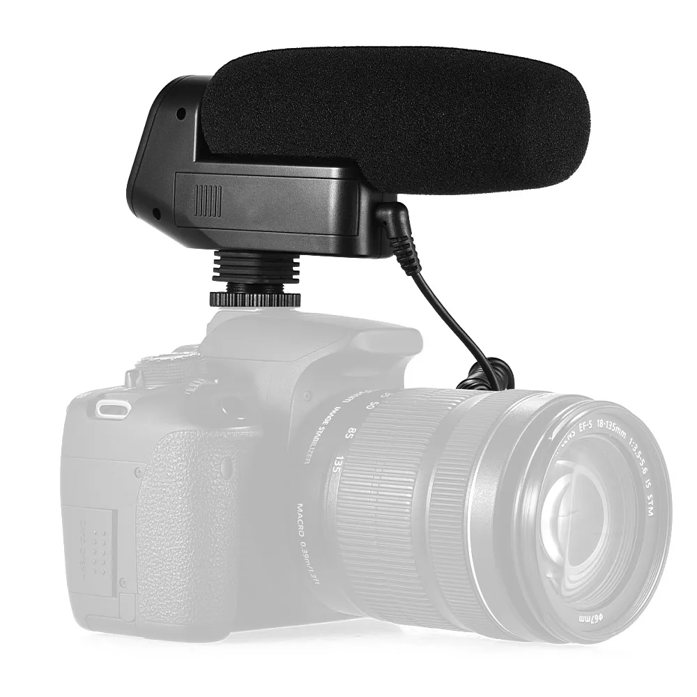 

BOYA Microphone Cardioid Directional Condenser Mic for Canon Sony Nikon Pentax DLSR Digital Camera record BY-VM600 Microphone