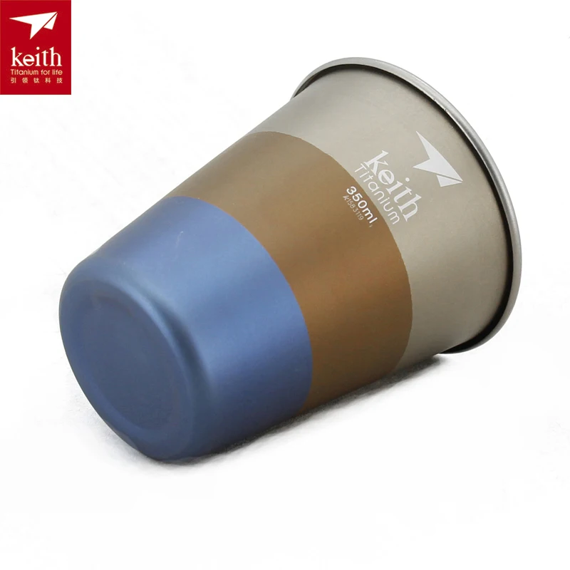 Keith 350 ml-450 mL taza de titanio taza de cerveza taza acampar Ti9001/Ti9016