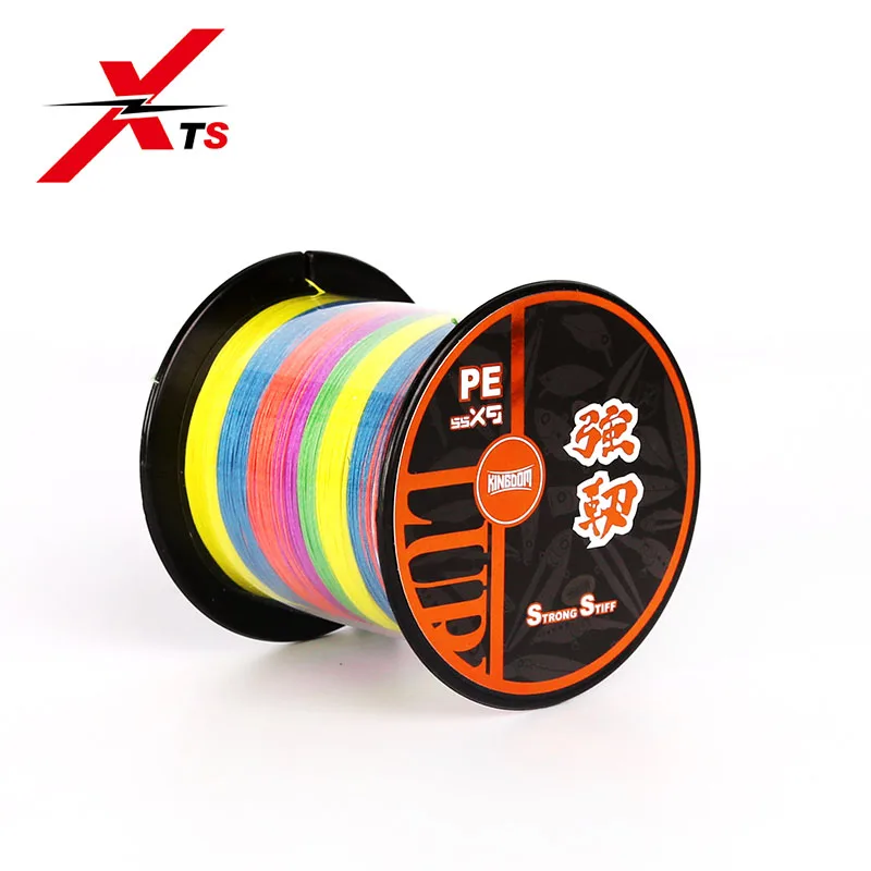

XTS Fishing Line 9 Strands Braided Braided Fishing Line Rope Multifilament 300m 500m Smooth Pull Force 15-65LB Low Memory Tough