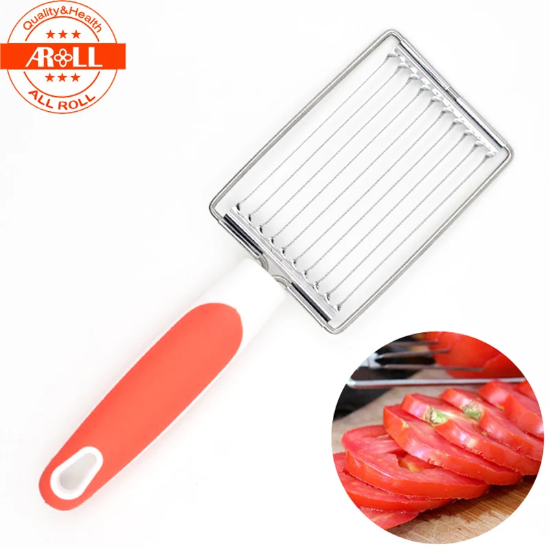 Stainless Steel Tomato Slicer Fruits Cutter Luncheon Meat Slicer with