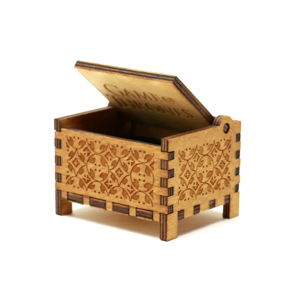 Winnie Music Box 18 Note Windup Clockwork Mechanism Engraved Wood Music Box for Kids,Play Winnie The Pooh Theme
