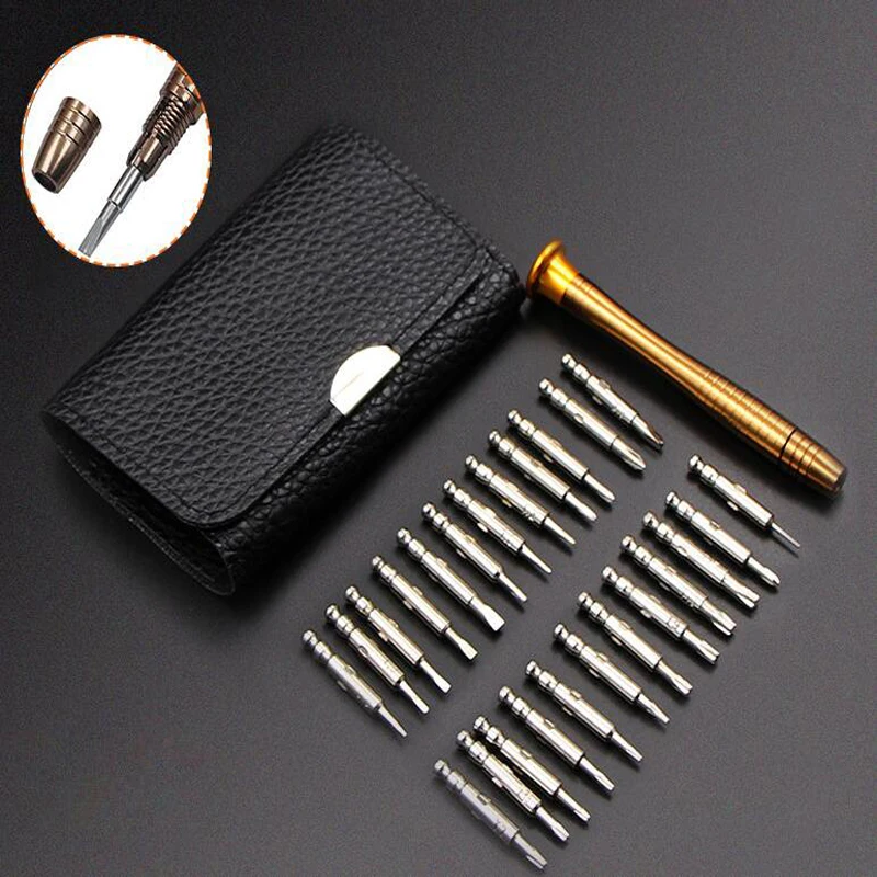 

New Mini Precision Screwdriver Set 25 in 1 Electronic Torx Screwdriver Opening Repair Tools Kit for Watch Tablet and Eyeglasses