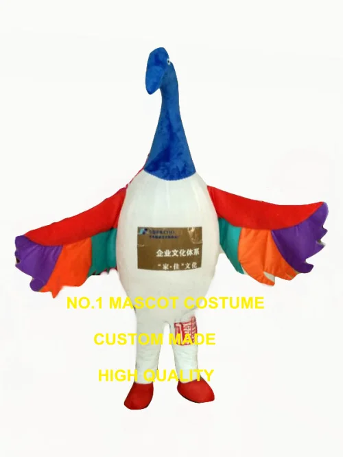 

custom rainbow swan bird mascot costume adult size cartoon birds theme anime cosply costumes carnival fancy dress for stage 3436