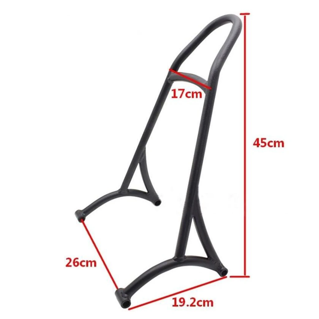 Motorcycle Parts Short Sissy Bar Passenger Backrest Back Rest For All 2004-2016 Harley Sportster 883 1200 XL 45x29x19.6 CM Black