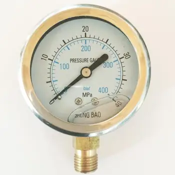 

Zhengbao hydraulic oil pressure gauge YN-60 0-40 vibration proof pressure gauge (full range) shockproof pressure gauge