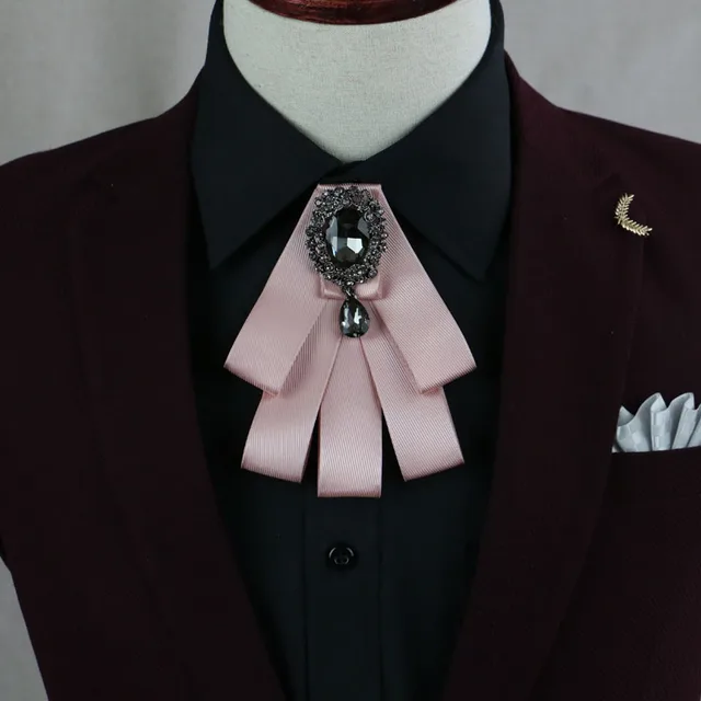 Mantieqingway Mens Business Collar Bowtie Bridegroom Suit Neck Tie