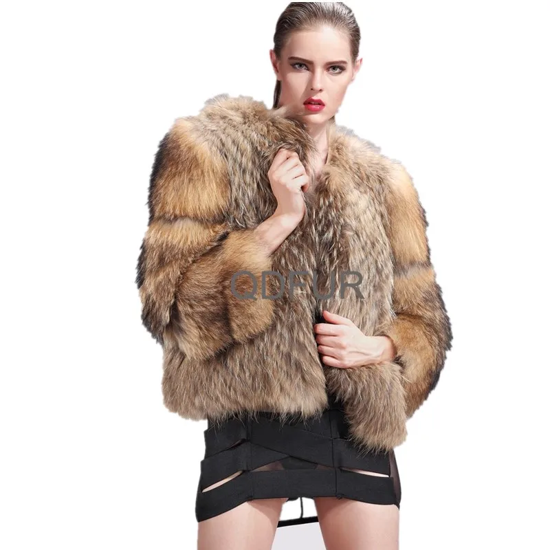 Aliexpress.com : Buy Lady Genuine Natural Raccoon Fur Coat Jacket Winter Women Fur Outerwear 