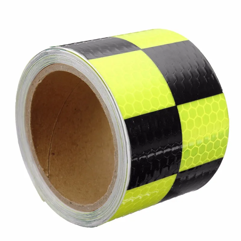 

Durable Yellow&Black PVC Reflective Tape Reflective Safety Warning Tape Good Viscous Waterproof Long Service Life