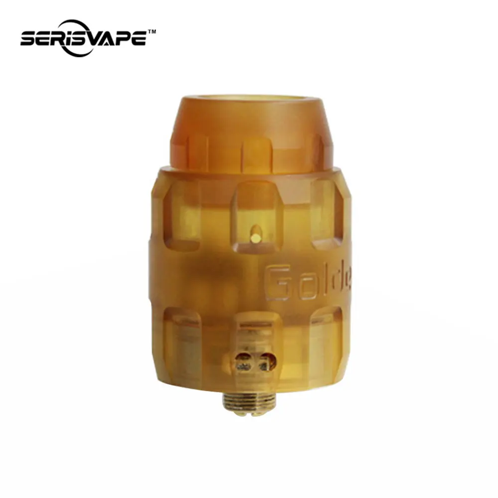 

Original Serisvape Golden Armor RDA Tank 26mm Atomizer with PEI Material for Heat Diffusion & Dual-post Vape Tank Vs Loop Rda