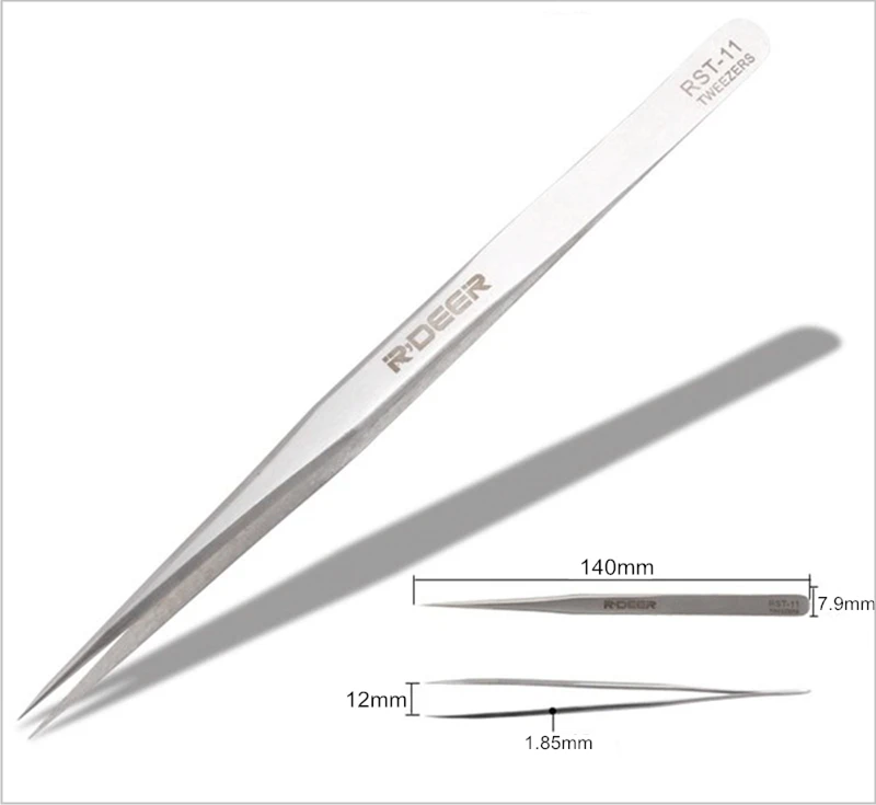 RDEER электронный Пинцет из нержавеющей стали прецизионный медицинский пинцет антистатические щипцы для макияжа мульти ручные инструменты