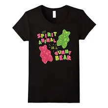 My Spirit Animal Is A Gummy Bear футболка Kawaii хлопковая Футболка женская хипстерская брендовая модная Harajuku Kawaii панк топы