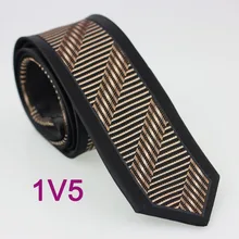 Yibei Coachella Галстуки коричневый маленький точки полосатый Средства ухода за кожей шеи галстук с черной каймой узкие Средства ухода за кожей Шеи Галстуки тонкий жаккард галстук для мужские свадебные