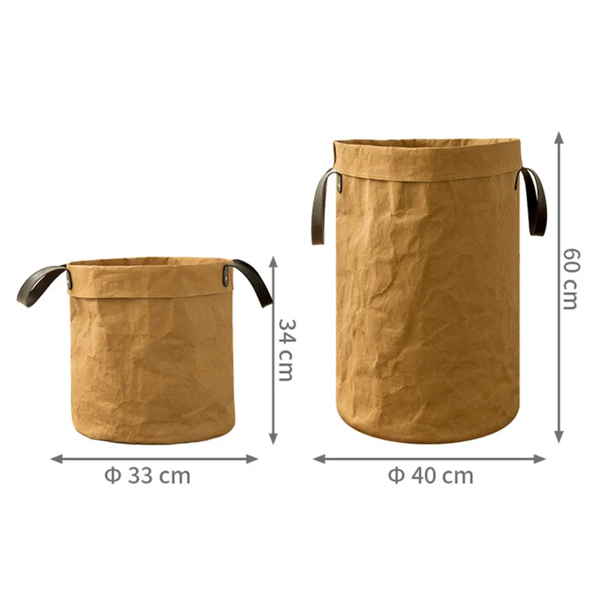 قابل للغسل ورق الحرف سلة الغسيل دائم الاطفال لعبة تخزين دلو متعددة الوظائف المنزل حقيبة التخزين غرفة أشتات المنظم