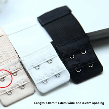 

Fashion Women Plus Elastic Telescopic 2 Button Bra Lengthened Buckle Stainless Steel Buckle Adjust Bra