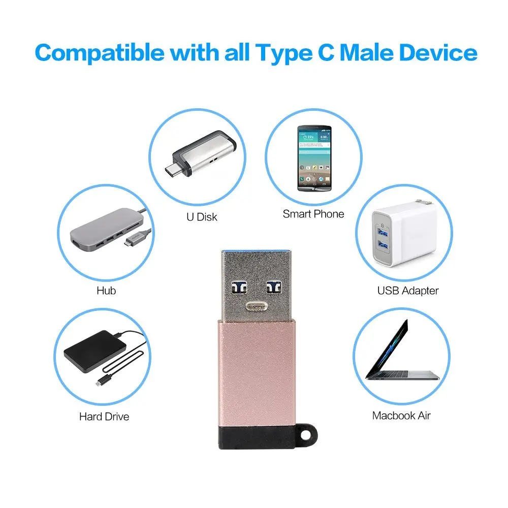 Адаптер типа C Tongdaytech адаптер мама к USB 3 0 папа конвертер данных для кабеля Macbook ПК