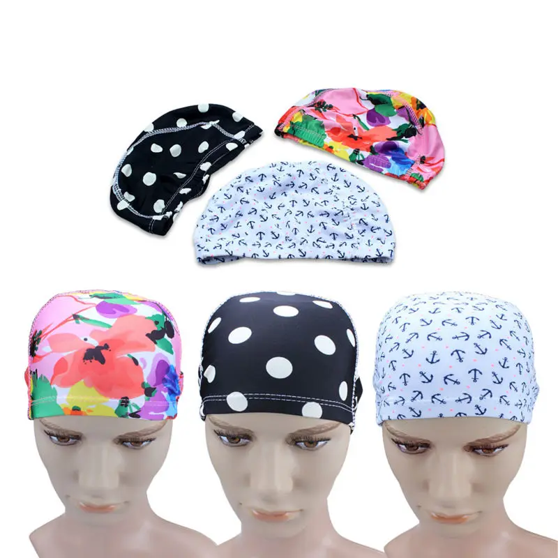 

3X Soft Lycra Swimming Cap Hat with Protective Coating Bathing Beach Cap for Adult And Kids Assorted Colors