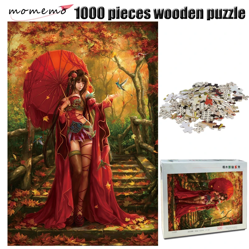 MOMEMO красота пазл для взрослых 1000 шт. деревянный китайский стиль пазлы игра