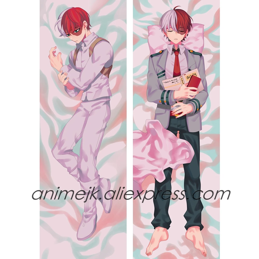 Аниме JK My Hero Академия Midoriya Izuku Todoroki Shoto Мужская подушка для тела Dakimakura Чехол One For All