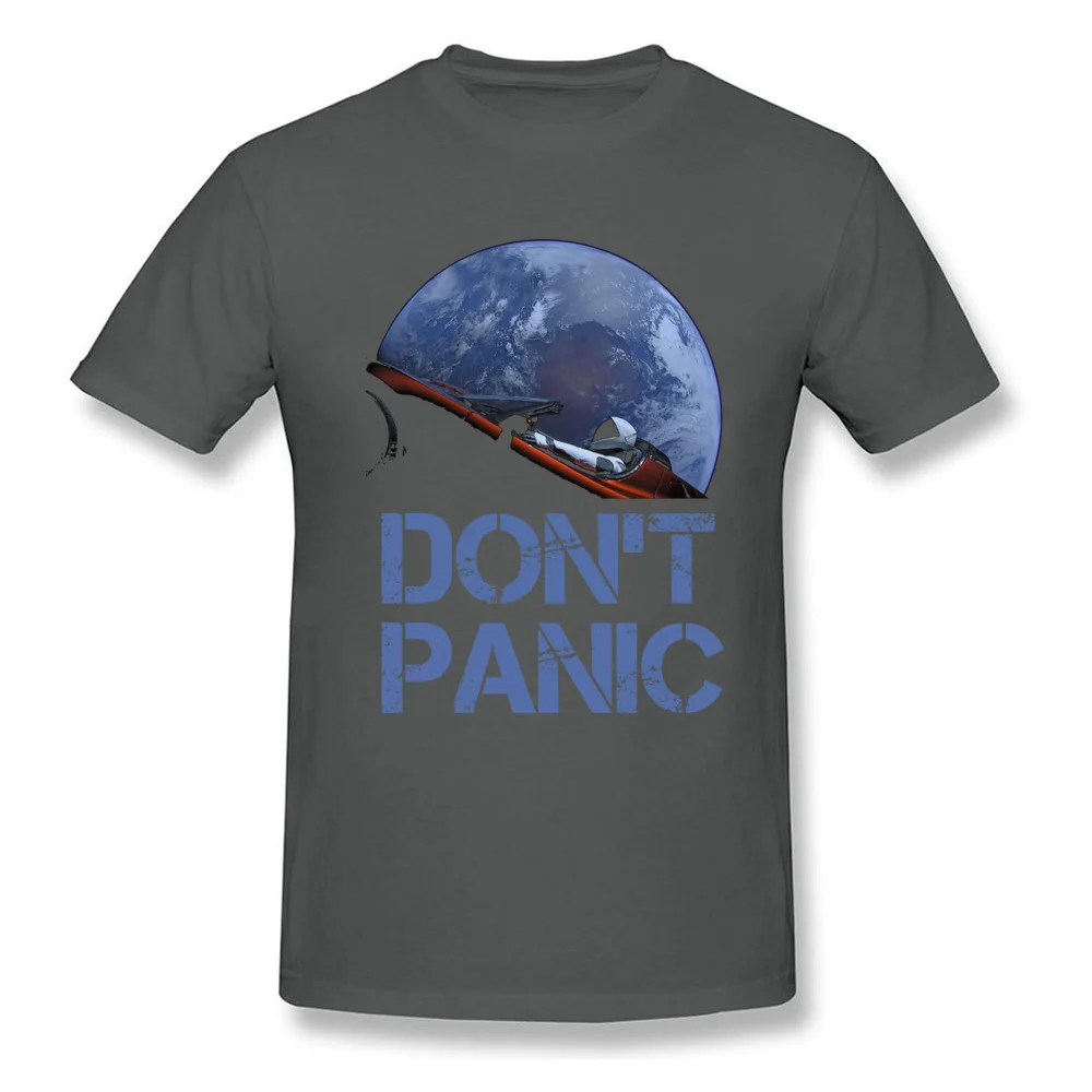 Dont Panic Starman O-Neck T Shirts Summer Tops Tees Short Sleeve New Coming All Cotton Gift Tops T Shirt Europe Men Dont Panic Starman carbon