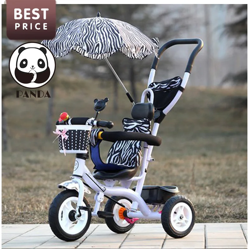

New kids folding tricycle baby 3 wheels umbrella bike stroller zibra design three wheels bicycle cart children jogger strollers
