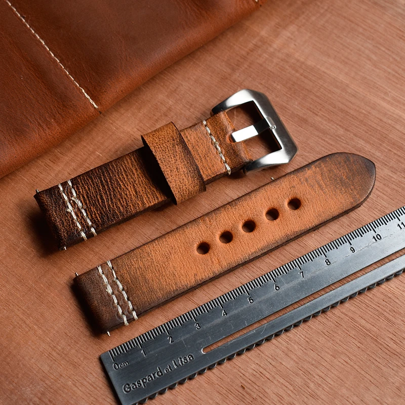 2019-Retro-Thick-Leather-Wrist-Strap-for-Watch-Band-Classic-Bracelet-Watchband-20mm-22mm-24mm-High (2)